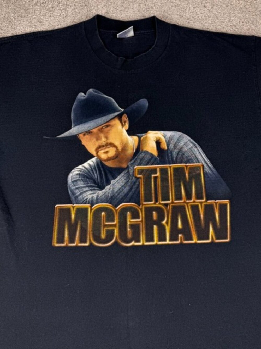 Vintage Tim McGraw T-Shirt Men's XL 2000 Y2K Accept No Substitutes 100% McGraw